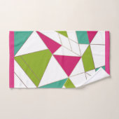 三角形抽象芸術プリント幾何学モード バスタオルセット (ハンドタオル)