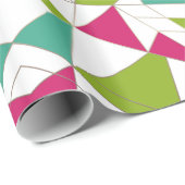 三角形抽象芸術プリント幾何学モード ラッピングペーパー (ロールコーナー)