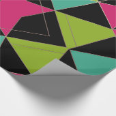 三角形抽象芸術プリント幾何学モード ラッピングペーパー (角)