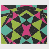 三角形抽象芸術プリント幾何学モード ラッピングペーパー (フラット)