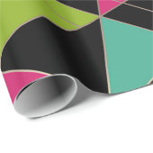 三角形抽象芸術プリント幾何学モード ラッピングペーパー (ロールコーナー)