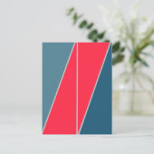 三角形抽象芸術幾何学的デザイン ポストカード (スタンド正面)