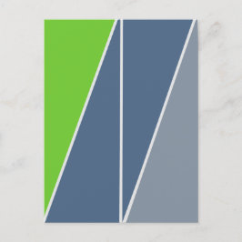 三角形抽象芸術幾何学的デザイン ポストカード