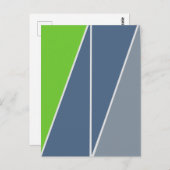 三角形抽象芸術幾何学的デザイン ポストカード (正面/裏面)