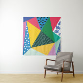 三角形抽象芸術:ジオメトリックヴィンテージデコール。 タペストリー (インサイチュ(横))