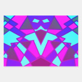 三角形抽象芸術 ラッピングペーパーシート (正面3)