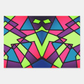 三角形抽象芸術 ラッピングペーパーシート (正面2)