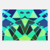 三角形抽象芸術 ラッピングペーパーシート (正面)