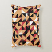 三角形抽象芸術、レトロエレガント美しい。 アクセントクッション (正面(垂直))
