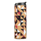 三角形抽象芸術、レトロエレガント美しい。 タンブラー (回転左)