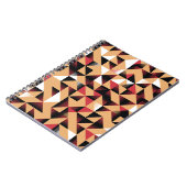 三角形抽象芸術、レトロエレガント美しい。 ノートブック (左側)