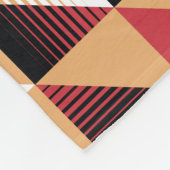 三角形抽象芸術、レトロエレガント美しい。 フリースブランケット (角)