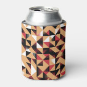 三角形抽象芸術、レトロエレガント美しい。 缶クーラー (缶正面)