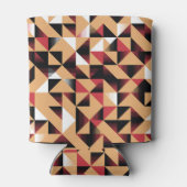 三角形抽象芸術、レトロエレガント美しい。 缶クーラー (裏面)