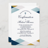 三角形縁ど招待状 招待状 (正面/裏面)