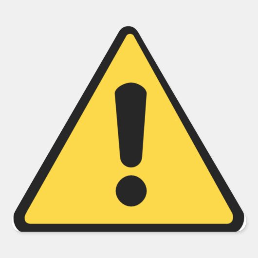 三角形警告のシール 三角形シール (正面)