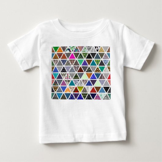 三角形質感02 ベビーTシャツ (正面)