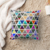 三角形質感 クッション (ブランケット)
