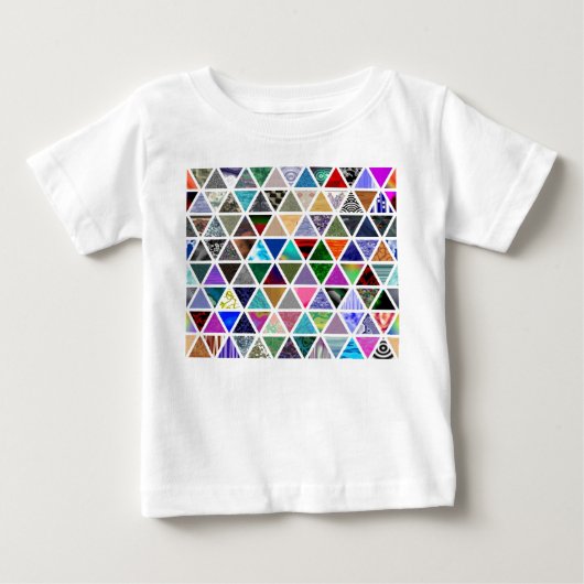 三角形質感 ベビーTシャツ (正面)