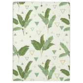 三角形|のモノグラムが付いているバナナの葉 クリップボード (裏面)