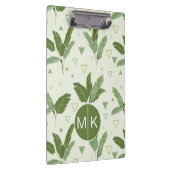 三角形|のモノグラムが付いているバナナの葉 クリップボード (右)