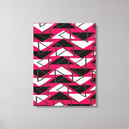 三角形 キャンバスプリント (正面)