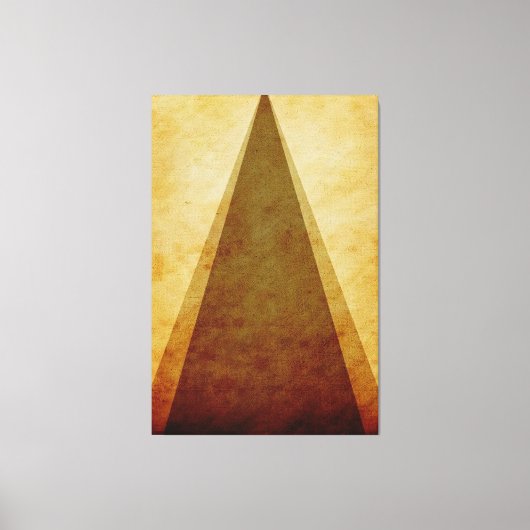 三角形 キャンバスプリント (正面)