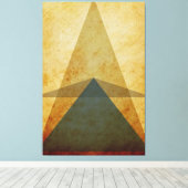 三角形 キャンバスプリント (インサイチュ (ウッドフロア))