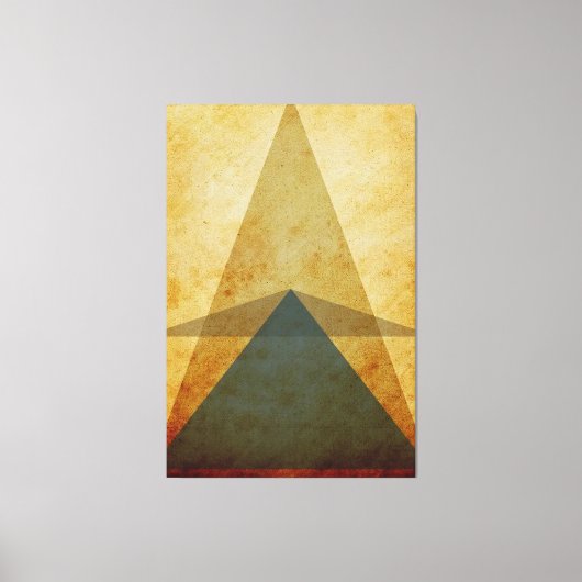 三角形 キャンバスプリント (正面)