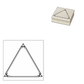 三角形、ジャーナル枠 ラバースタンプ (押印)