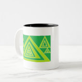 三角形 ツートーンマグカップ (正面左)