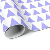 三角形 – パステルブルー(白) ラッピングペーパー (ロールコーナー)