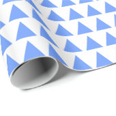 三角形 – ベビーブルオン白 ラッピングペーパー (ロールコーナー)