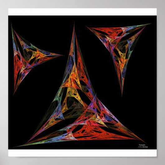 三角形 ポスター (正面)