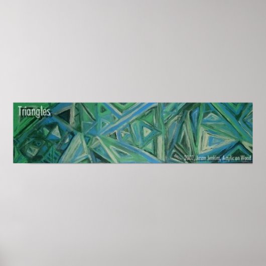 三角形 ポスター (正面)