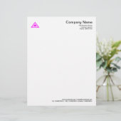 三角形 - マゼンタ レターヘッド (スタンド正面)