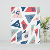 三角形&リーフ抽象芸術スクラップブック紙 (スタンド正面)