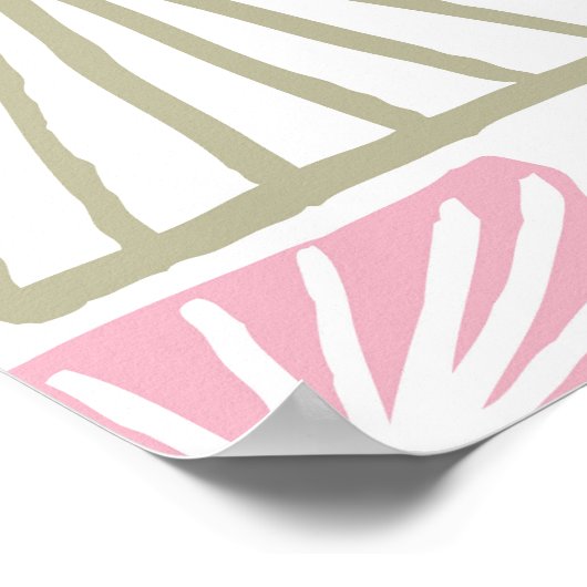 三角形、手書きヴィンテージスタイル。 ポスター (角)