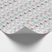 三角形、手書きヴィンテージスタイル。 ラッピングペーパー (角)