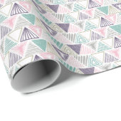 三角形、手書きヴィンテージスタイル。 ラッピングペーパー (ロールコーナー)