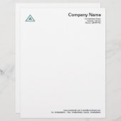 三角形 – 海緑 レターヘッド (正面/裏面)