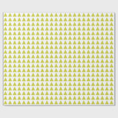 三角形 – 白のバナナイエロー ラッピングペーパー (フラット)