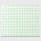 三角形 – 白の幽霊緑 ラッピングペーパー (フラット)