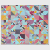 三角形、花びら、および四半期 ラッピングペーパー (フラット)