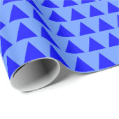 三角形 – 青の影 ラッピングペーパー (ロールコーナー)