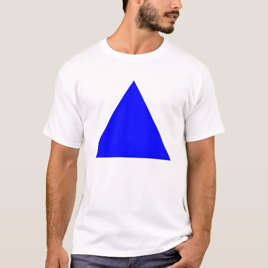 三角形 – 青 Tシャツ (正面)