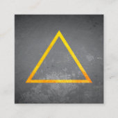 三角形/黄金のテクスチャ/石板 スクエア名刺 (正面)