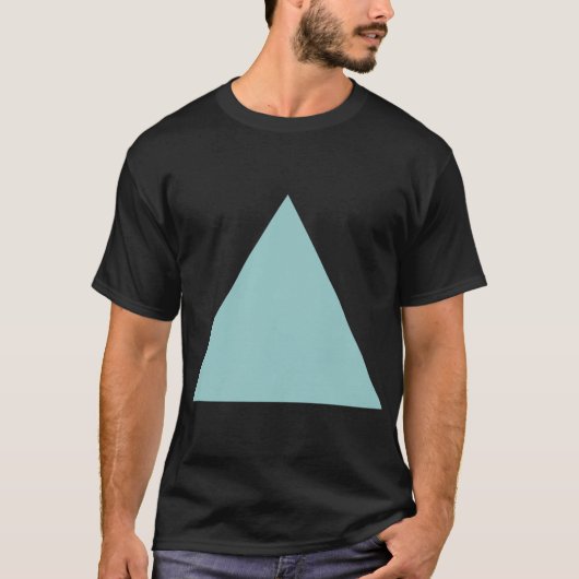 三角形 – Lt Blue Green Tシャツ (正面)