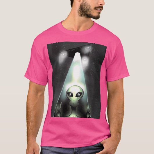 三角形Ufoエイリアン誘拐事件 Tシャツ (正面)