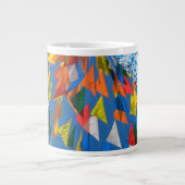 三角旗飾り ジャンボコーヒーマグカップ (正面)